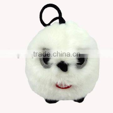 Soft plush toy white owl with hang rope