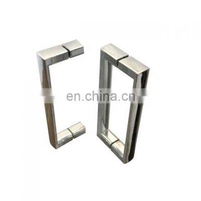 Glass Accessories Double Holes Chromed Plastic Door Handles