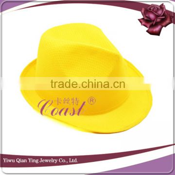 adult cheap yellow nylon costume party hats