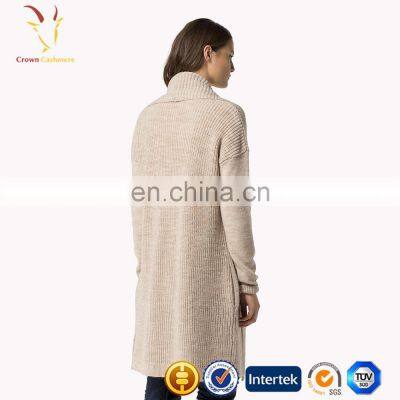 Длинный светло-зеленый джерси, желтый вязаный кардиган для женщин photo-2