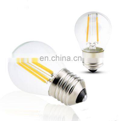 Globe LED Filament Bulb G45 E27 2W 4W LED Bulb Warm White Dimmable