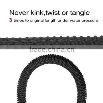 50 Ft Expandable Garden Hose Extra Strength Fabric,Double Latex Core,3/4 Snake Magic Pocket Water Hoses 8 Pattern Spray Nozzle