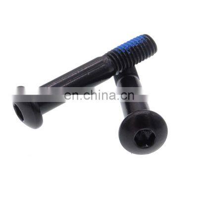 Black screw m4x12 pan head thread forming screws for plastic