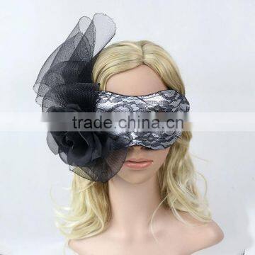 Hot Sale Flower Decorate With Mesh Halloween Party Half Face Masks Masquerade photo-3