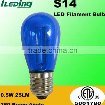 ETL approved S14 LED Filament bulb