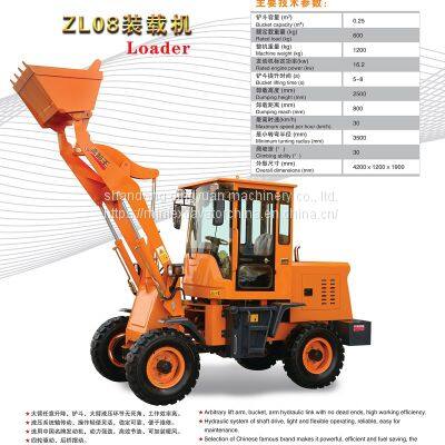 CE CERTIFIED CHEAPER PRICE GUARDEN USE 600 KG MINI WHEEL LOADER FOR SALE photo-3