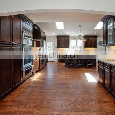 Solid wood kitchen furniture set Soft closing kitchen cabinet