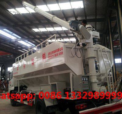 High Quality DONGFENG TIANJIN 10T-12T Animal Feed Pellet Transported Vehicle for Sale photo-2