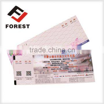 Tickets, coupons, posters printing services, ticket for vending machine