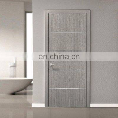 Modern commercial manufacturers apartment bedroom grey doors prehung solid core flush interior doors