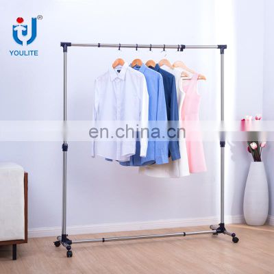 High quality telescopic single pole clothes hanger stand