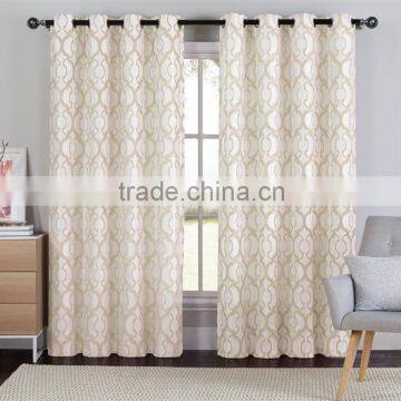 100%Polyester Factory Cheap Jacquard Luxury Curtain Design Living Room Curtains photo-5