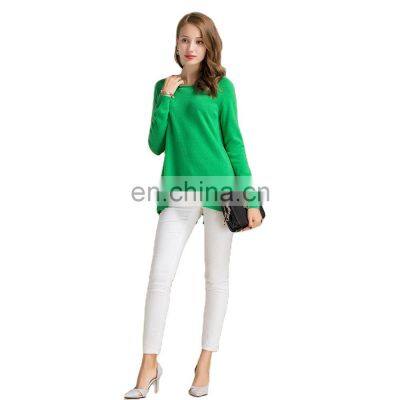 Wholesale 100% Pure Knit Cashmere Sweater Fashionable Casual Winter Collection with Crew Neck OEM Service Available