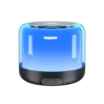 New Dazzling Full Screen Subwoofer RGB Color Speaker Home Surround Transparent Small Bluetooth Speaker photo-3