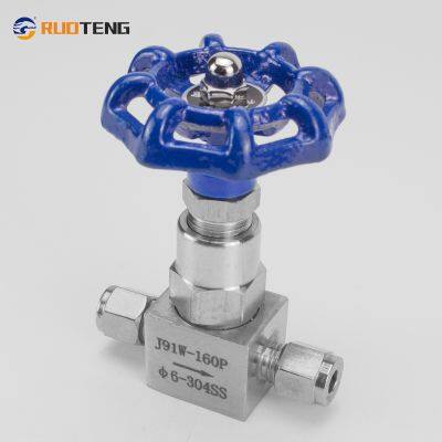 [RUOTENG] Stainless Steel High Pressure Double Ferrule Grafoil Seal One Piece Needle Valve photo-5