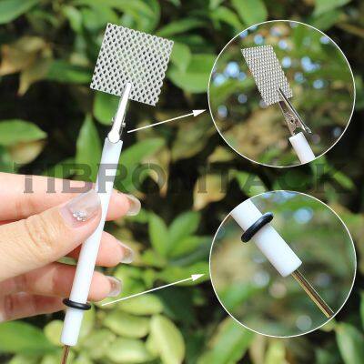 10 Pieces Platinum Coated Titanium Mesh Electrode With 1 Holder for Electrochemical Reaction photo-4