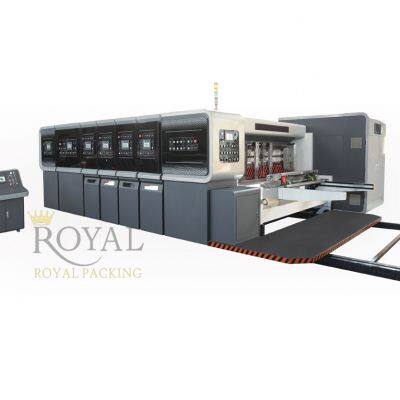 Full Automatic Computer Control Down Folder Gluer (RC Box Maker Inline with Flexo Printing Machine)
