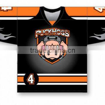 Custom made wholesale sublimation printing hockey jersey