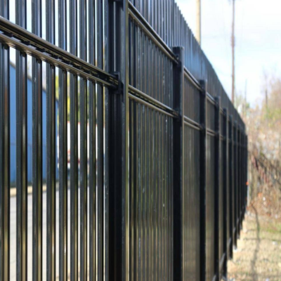 Palisade Style Security Wrought Iron Garden Fence | Galvanized Steel Picket Panels