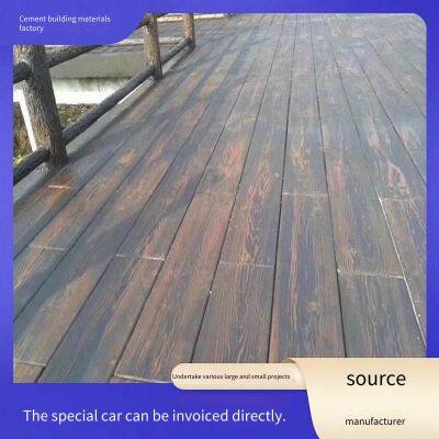 Concrete Wood Imitation Landscape Paving Boards, Cement Prefabricated Wood Grain Floors, Boardwalk Boards for Parks and Scenic Areas, Outdoor Paving Boards photo-5