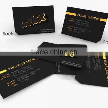 Luxury letterpress business cards with gold edge                        
                                                Quality Choice