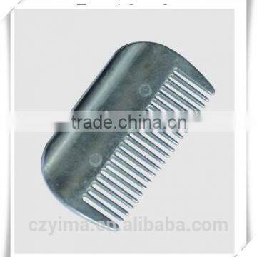 Aluminium mane comb for horse grooming