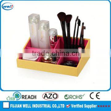 fashion pu leather shiny cosmetic tray wholesale