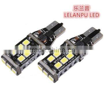 Super bright T15 2835 15smd canbus car widthg light license plate light