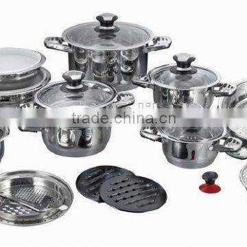 SS white COOKWARE SET