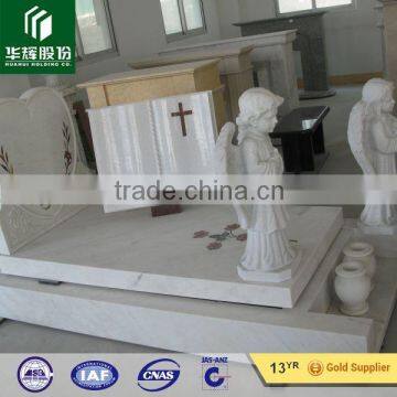 White Marble Angel Monument, Headstone, Tombstone
