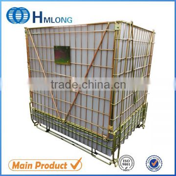 PET preform storage foldable steel container