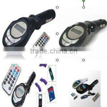 Most popular China Style cigarette lighter car mp3 fm modulator player with competitive price