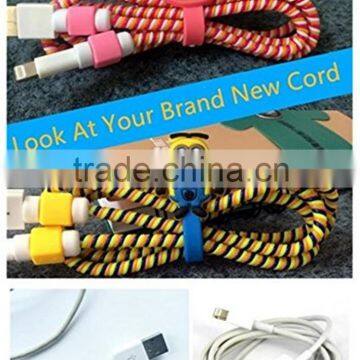 DIY Carton Spiral Protector USB Multi Charger Data USB Cable for IOS photo-6