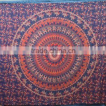 Printed Cotton Mandala Tapestry New Design Wall Hanging Wholesale Price Bedsheet Bohemian Throw photo-5