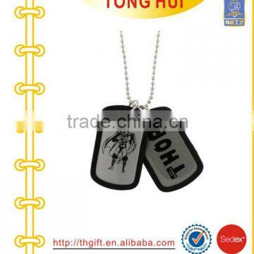 Batman dog tag with plastic frame necklace manufacturer jewelry