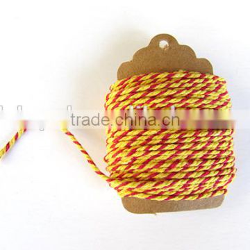 Baker's Twine - Red & Yellow Cotton Baker's Twine 10 Meters 12 ply