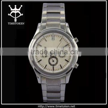 Men watch fashion business classic with stainless steel band