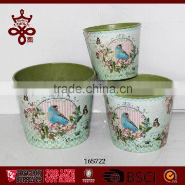 Potted Plants Colorful Window Boxes Shabby Chic Outdoor Planters photo-4
