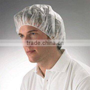 Single Use Nonwoven White Bouffant Cap with Various Size