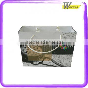 Custom design promotion christmas kraft shopping paper gift bag