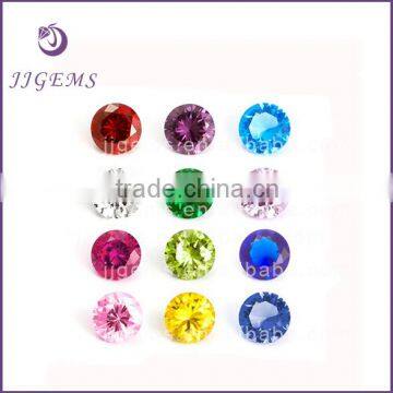 Alibaba wholesale loose 5mm round birthstone cz gemstone