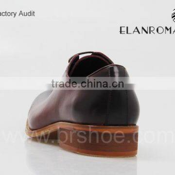 Custom England Style Genuine Cow Leather Oxford Mature Tan Men Dress Shoes photo-4