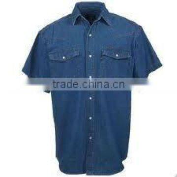 Short Sleeves Jean Work Wear