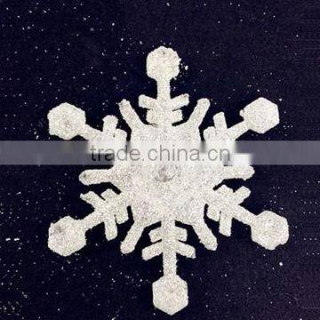 Fashion Christmas decor white clear plastic acrylic crystal snowflake