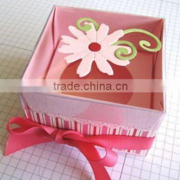 Pink Flower Cupcake Box