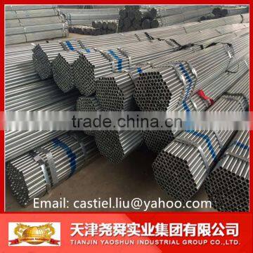 hot dipped steel tubes galvanized erw pipe YAOSHUN