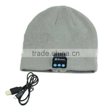 Soft Warm Beanie Hat Wireless Bluetooth Smart Cap BT Headset Headphone Speaker Mic Bluetooth Hat photo-5
