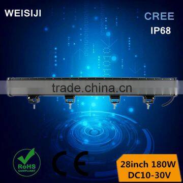 2016 New arrival high lumen IP68 180w 28 inch led light bar on truck off road