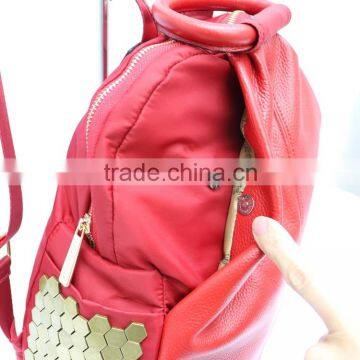 The New Red Embossed Leather Casual Backpack, Wemen Handbags photo-6