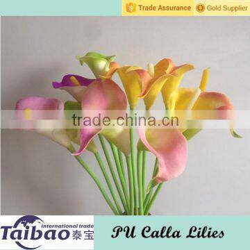 Gold Supplier Factory Direct Wedding PU Calla Lily Bouquet